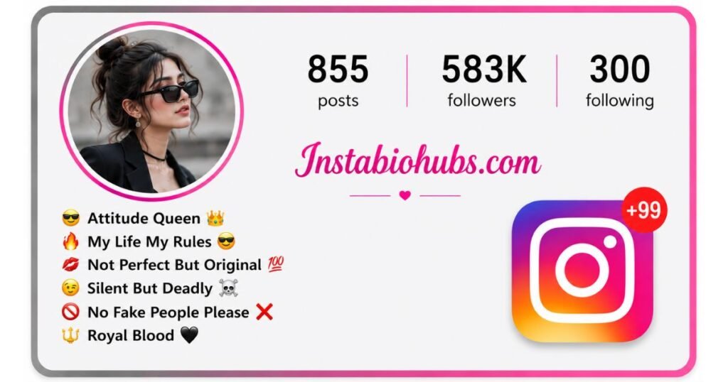 Bio for Instagram for Girl Attitude